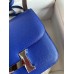 Hermes Constance 18 Handmade Bag In Blue Electric Chevre Mysore Leather Hermes Constance 18 Handmade Bag In Blue Electric Chevre Mysore Leather