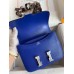 Hermes Constance 18 Handmade Bag In Blue Electric Chevre Mysore Leather Hermes Constance 18 Handmade Bag In Blue Electric Chevre Mysore Leather