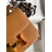 Hermes Constance 18 Handmade Bag In Gold Epsom Calfskin Hermes Constance 18 Handmade Bag In Gold Epsom Calfskin