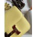 Hermes Constance 18 Handmade Bag In Jaune Poussin Epsom Calfskin Hermes Constance 18 Handmade Bag In Jaune Poussin Epsom Calfskin