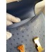 Hermes Constance 18 Handmade Bag In Blue Iris Ostrich Leather Hermes Constance 18 Handmade Bag In Blue Iris Ostrich Leather