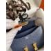 Hermes Constance 18 Handmade Bag In Blue Iris Ostrich Leather Hermes Constance 18 Handmade Bag In Blue Iris Ostrich Leather