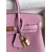 Hermes Birkin 25 Retourne Handmade Bag In Mauve Sylvestre Clemence Leather Hermes Birkin 25 Retourne Handmade Bag In Mauve Sylvestre Clemence Leather