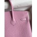 Hermes Birkin 25 Retourne Handmade Bag In Mauve Sylvestre Clemence Leather Hermes Birkin 25 Retourne Handmade Bag In Mauve Sylvestre Clemence Leather