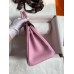 Hermes Birkin 25 Retourne Handmade Bag In Mauve Sylvestre Clemence Leather Hermes Birkin 25 Retourne Handmade Bag In Mauve Sylvestre Clemence Leather