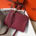 Hermes Kelly 20cm Bag In Bordeaux lemence Leather GHW Hermes Kelly 20cm Bag In Bordeaux lemence Leather GHW