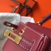 Hermes Kelly 20cm Bag In Bordeaux lemence Leather GHW Hermes Kelly 20cm Bag In Bordeaux lemence Leather GHW