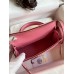 Hermes Kelly Mini II Sellier Handmade Bag In Rose Confetti Chevre Mysore Leather Hermes Kelly Mini II Sellier Handmade Bag In Rose Confetti Chevre Mysore Leather