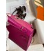 Hermes Kelly Mini II Sellier Handmade Bag In Rose Purple Chevre Mysore Leather Hermes Kelly Mini II Sellier Handmade Bag In Rose Purple Chevre Mysore Leather