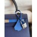 Hermes Kelly Sellier 25 Bicolor Bag in Blue Saphir and Blue France Epsom Calfskin Hermes Kelly Sellier 25 Bicolor Bag in Blue Saphir and Blue France Epsom Calfskin