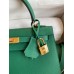 Hermes Kelly Sellier 25 Handmade Bag In Vert Vertigo Epsom Calfskin Hermes Kelly Sellier 25 Handmade Bag In Vert Vertigo Epsom Calfskin