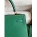 Hermes Kelly Sellier 25 Handmade Bag In Vert Vertigo Epsom Calfskin Hermes Kelly Sellier 25 Handmade Bag In Vert Vertigo Epsom Calfskin