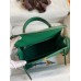 Hermes Kelly Sellier 25 Handmade Bag In Vert Vertigo Epsom Calfskin Hermes Kelly Sellier 25 Handmade Bag In Vert Vertigo Epsom Calfskin