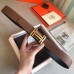 Hermes H Au Carre Belt Buckle & Brown 32mm Strap Hermes H Au Carre Belt Buckle & Brown 32mm Strap