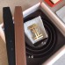 Hermes H Au Carre Belt Buckle & Brown 32mm Strap Hermes H Au Carre Belt Buckle & Brown 32mm Strap
