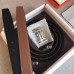 Hermes H Au Carre Belt Buckle & Brown 32mm Strap Hermes H Au Carre Belt Buckle & Brown 32mm Strap