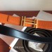 Hermes H Au Carre Belt Buckle & Orange 32mm Strap Hermes H Au Carre Belt Buckle & Orange 32mm Strap