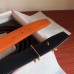 Hermes H Au Carre Belt Buckle & Orange 32mm Strap Hermes H Au Carre Belt Buckle & Orange 32mm Strap