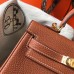 Hermes Kelly 20cm Bag In Gold Clemence Leather GHW Hermes Kelly 20cm Bag In Gold Clemence Leather GHW