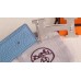 Hermes H Belt Buckle & Blue Clemence 32 MM Strap