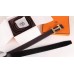 Hermes H Belt Buckle & Chocolate Clemence 32 MM Strap