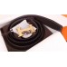 Hermes H Belt Buckle & Chocolate Clemence 32 MM Strap