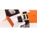 Hermes H Belt Buckle & Orange 32mm Clemence Strap Hermes H Belt Buckle & Orange 32mm Clemence Strap