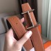 Hermes H d'Ancre Reversible Belt In Brown/Noir Leather Hermes H dAncre Reversible Belt In Brown/Noir Leather