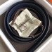 Hermes H d'Ancre Reversible Belt In Sapphire/Ardoise Leather Hermes H dAncre Reversible Belt In Sapphire/Ardoise Leather