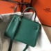 Hermes Kelly 20cm Bag In Vert Vertigo Clemence Leather PHW Hermes Kelly 20cm Bag In Vert Vertigo Clemence Leather PHW