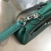 Hermes Kelly 20cm Bag In Vert Vertigo Clemence Leather PHW Hermes Kelly 20cm Bag In Vert Vertigo Clemence Leather PHW