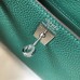 Hermes Kelly 20cm Bag In Vert Vertigo Clemence Leather PHW Hermes Kelly 20cm Bag In Vert Vertigo Clemence Leather PHW