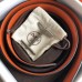 Hermes H d'Ancre Reversible Belt In Orange/Noir Leather Hermes H dAncre Reversible Belt In Orange/Noir Leather