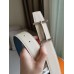 Hermes H d'Ancre Reversible Belt In Blue/White Epsom Leather Hermes H dAncre Reversible Belt In Blue/White Epsom Leather