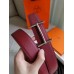 Hermes H d'Ancre Reversible Belt In Gold/Red Epsom Leather Hermes H dAncre Reversible Belt In Gold/Red Epsom Leather
