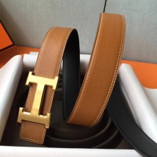 Hermes H Belt Buckle & Brown Epsom 32 MM Strap Hermes H Belt Buckle & Brown Epsom 32 MM Strap