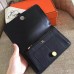 Hermes Dogon Duo Wallet In Black Clemence Leather Hermes Dogon Duo Wallet In Black Clemence Leather