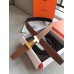 Hermes Quizz 32mm Reversible Belt In Brown Clemence Leather Hermes Quizz 32mm Reversible Belt In Brown Clemence Leather