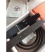 Hermes Quizz 32mm Reversible Belt In Cafe Clemence Leather Hermes Quizz 32mm Reversible Belt In Cafe Clemence Leather