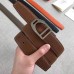 Hermes Etrier Buckle Belt & Brown Clemence 32 MM Strap