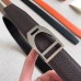 Hermes Etrier Buckle Belt & Chocolate Clemence 32 MM Strap