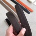 Hermes Etrier Buckle Belt & Chocolate Clemence 32 MM Strap