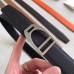 Hermes Etrier Buckle Belt & Black Clemence 32 MM Strap