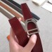 Hermes Etrier Buckle Belt & Orange Clemence 32 MM Strap