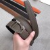 Hermes Etrier Buckle Belt & Taupe Clemence 32 MM Strap