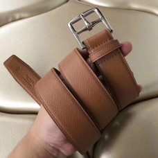 Hermes Etriviere 40 Belt In Brown Epsom Leather Hermes Etriviere 40 Belt In Brown Epsom Leather