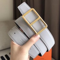 Hermes Officier Belt Buckle & White 38MM Strap Hermes Officier Belt Buckle & White 38MM Strap