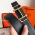 Hermes Royal 38MM Reversible Belt In Brown Clemence Leather Hermes Royal 38MM Reversible Belt In Brown Clemence Leather