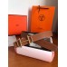 Hermes Royal 38MM Reversible Belt In Brown Clemence Leather Hermes Royal 38MM Reversible Belt In Brown Clemence Leather