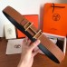 Hermes Royal 38MM Reversible Belt In Brown Clemence Leather Hermes Royal 38MM Reversible Belt In Brown Clemence Leather